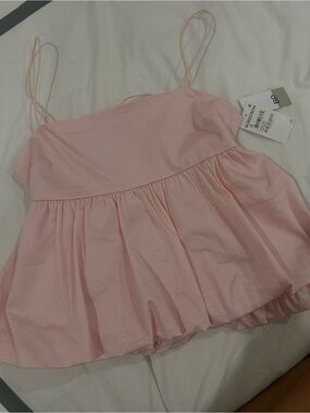 Pale Pink Babydoll Spaghetti Strap Tank